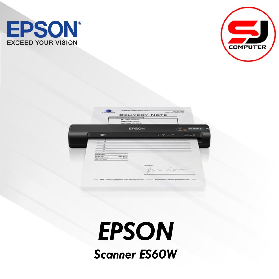 EPSON Scanner Portable ES 60W Wi-Fi Portable Document Scanner ES60