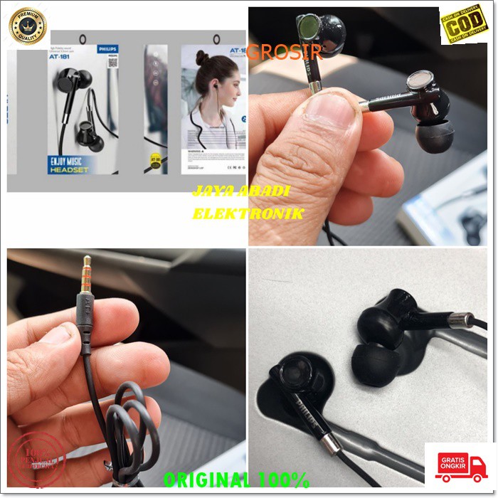 J322 PHILIPS HANDSFREE HEADSET EAROHONE IN EAR HF DOUBLE BASS DUAL SUPER BAS MIC STEREO CALL HIFI EARPOD CABLE KABEL MUSIK TELPON HP MEGABASS HANDPHONE AUDIO SUARA SMULE KARAOKE BISA SEMUA JENIS HP  SUARA JERNIH NYAMAN DIPAKAI DAN HARGA TERJANGKAU