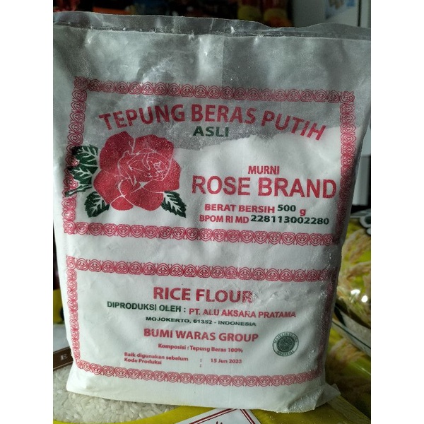 

Tepung beras Putih Rosebrand 500gr