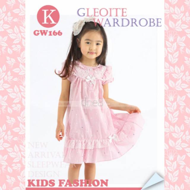  Baju  Tidur  Piyama Anak  Perempuan Renda GW K Import 1 2  3 6 