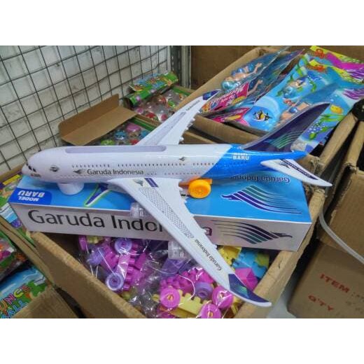 mainan anak pesawat terbang garuda indonesia lion air