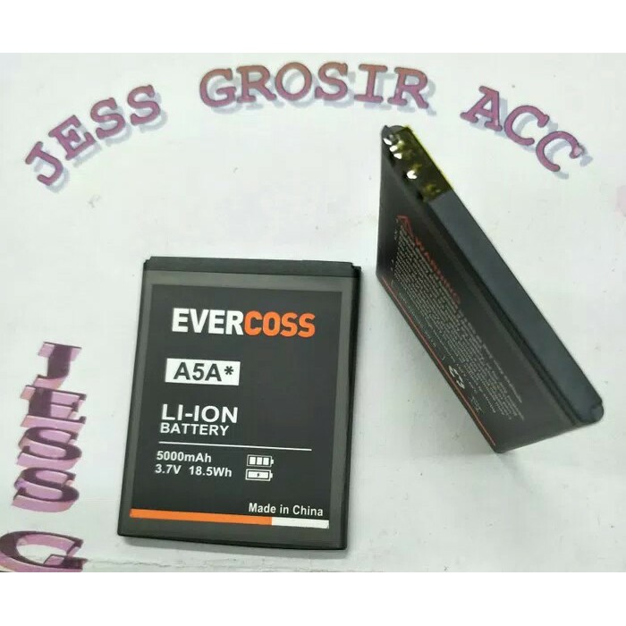 Baterai Battery Batre Double Power Evercoss Cross A5A A5A* Pin Jepit