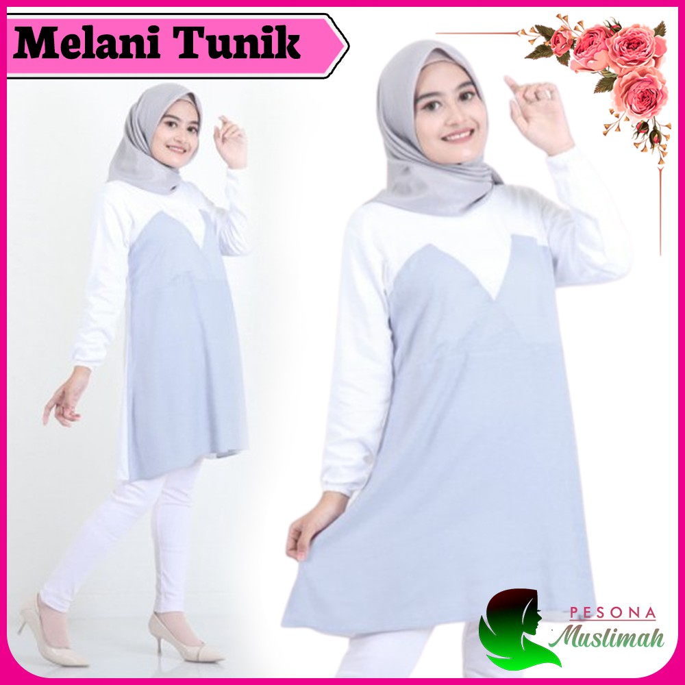 Baju Atasan Tunik Wanita Terbaru 2021 Melani Tunik