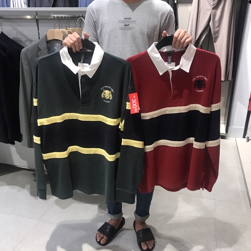 H&M HENLEY SHIRT