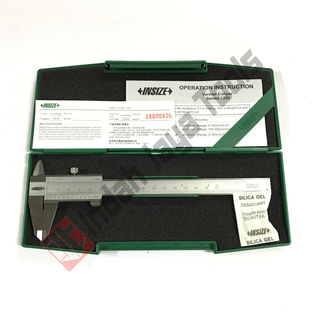 INSIZE 1205-150 Sigmat Analog 6 Inch 150 mm Jangka Sorong Vernier Caliper