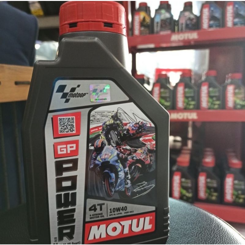 OLI Mesin MOTUL MOTO GP POWER - SAE 10W40 - 1L CB 150 Verza MegaPro Tiger CBR 150 250 400 600 Mega P