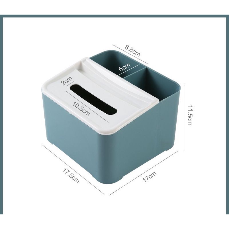 【GOGOMART】Box Tisu Tempat Tissue Dengan Wadah Serbaguna Kotak Tissue - 3 Sekat