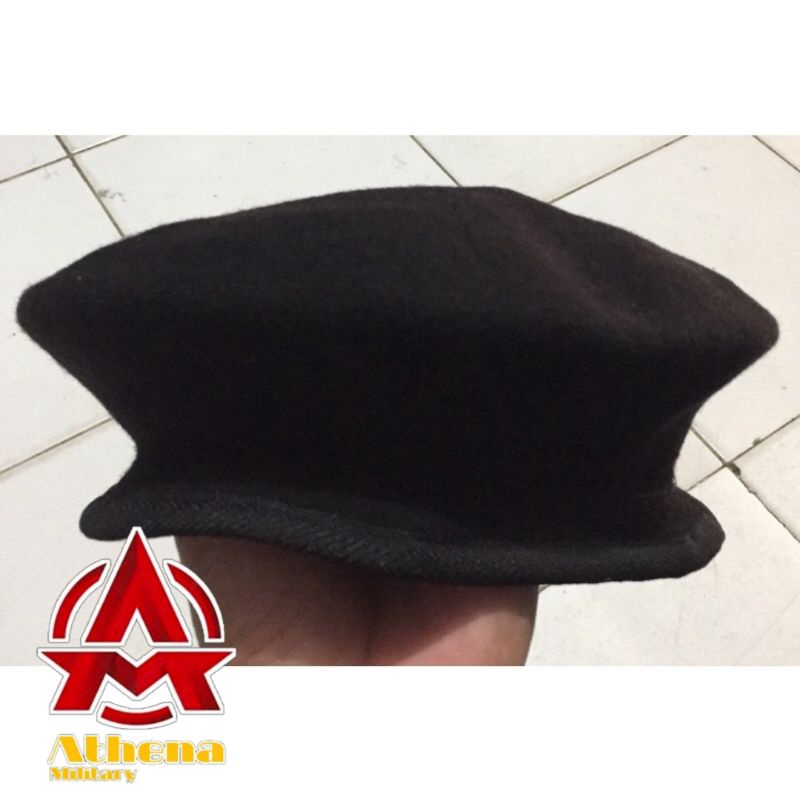 Baret Sabhara Polisi coklat camel pure wool | Baret Sabhara pure wool camel