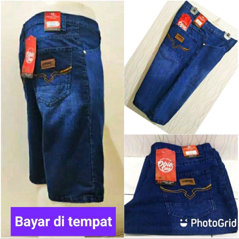 Jeans Jendek Pria Celana Denim Pendek Pria Terlaris Celana Jeans Standar Dibawah Lutut Celana Pendek Pria Celana Pendek Jeans Pria Reguler Bahan Tebal Bagus