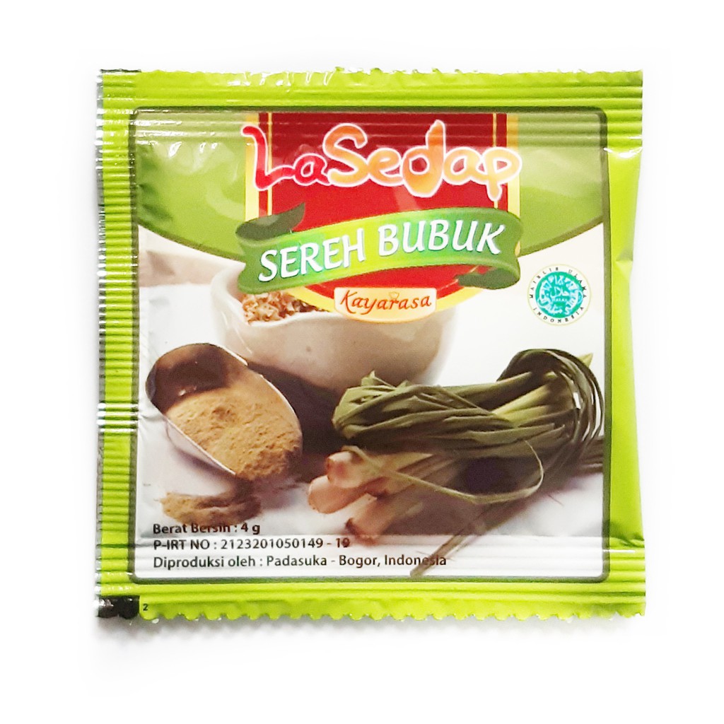 

Sereh / Serai Bubuk Sachet Lemongrass Powder LaSedap 3g bumbudapurbintang