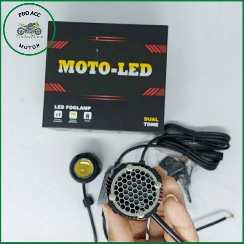 Lampu tembak Led d2 laser mini MOTOLED superbright Premium