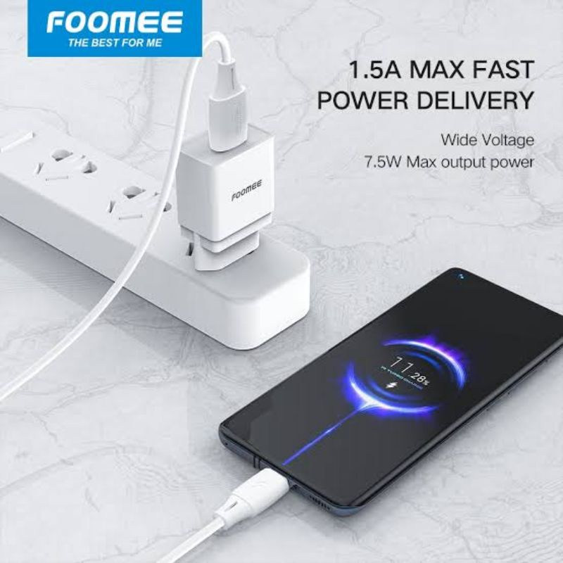 [Foomee-C27s]Travel Charger Port 1 Usb Kabel Micro 1.5A Charger Kit Multi Protection