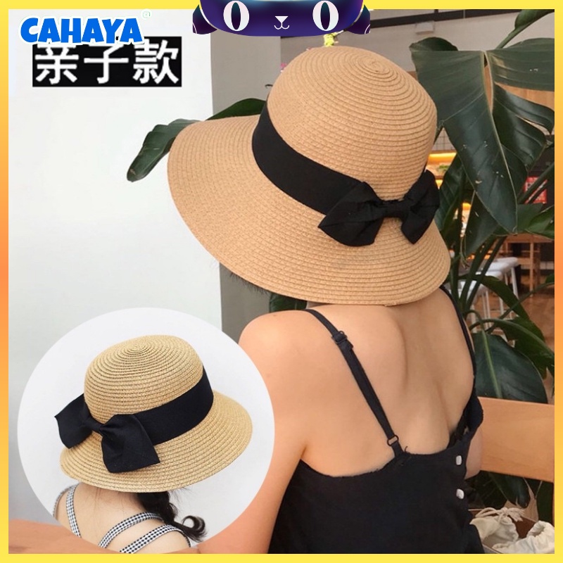 CAHAYA Topi Pantai Wanita Bunga Pelindung UV - Summerhat Pantai Import T75