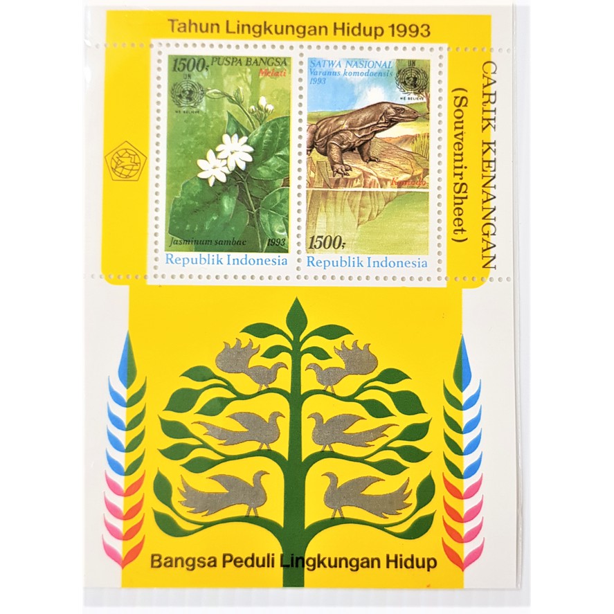 

Souvenir Sheet Perangko Indonesia Serie Lingkungan Hidup 1993