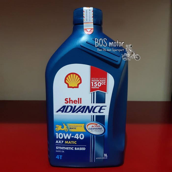Special shell matic ax7 1L . oli synthetic motor yamaha nmax , aerox Terbatas