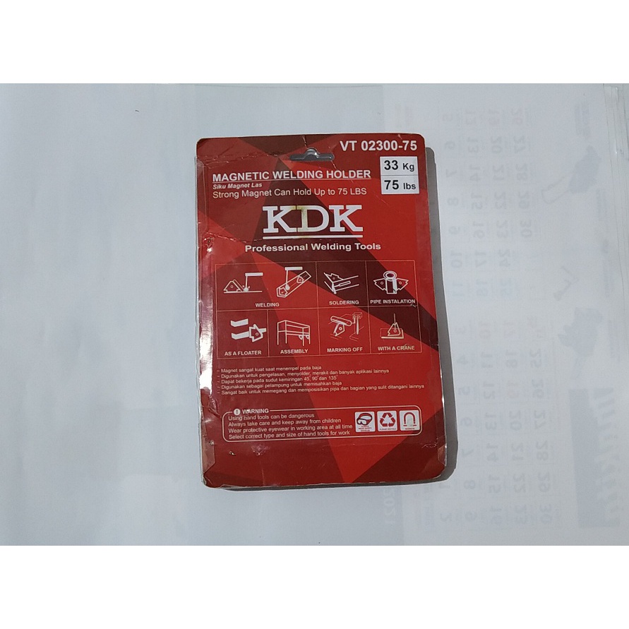 KDK Siku Magnet Las 5 Inch - Welding Magnet VT 02300-75