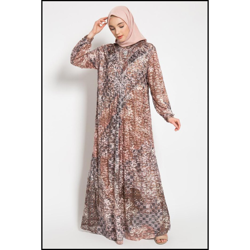 Kasa Heritage - Everly Dress Gamis - Peach