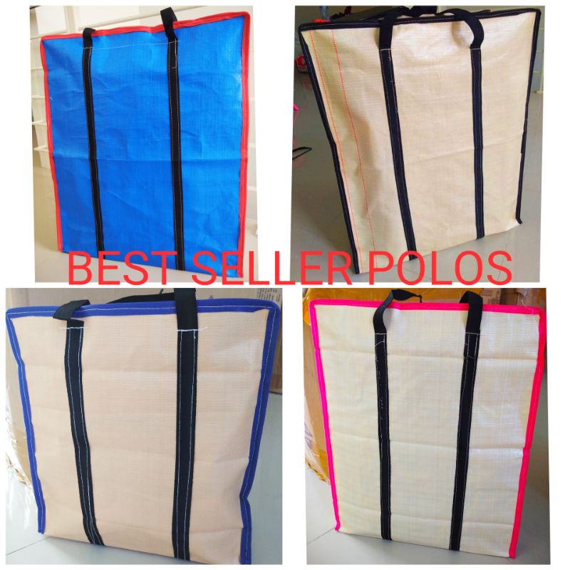 TAS BELANJA / TAS LAUNDRY / TAS KARUNG / TAS SERBAGUNA TERPAL/ NILON / SENAR TEBAL RESLETING BESAR GAMBAR POLOS