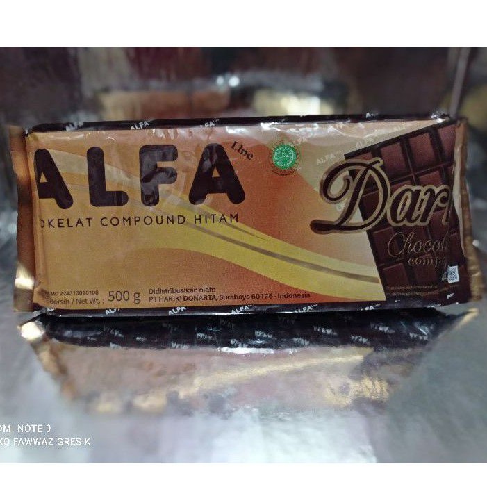 

2Xbtygneal Sakha Snack ) Coklat Alfa 500Gr / Cokelat Alfa / Alfa Dark Cokelat Compound Hitam 500Gr /