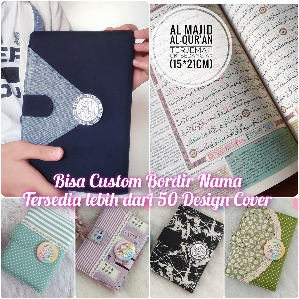 Quran Sampul Mushaf Al Majid Tajwid Warna Terjemah an Tajwid Warna Cover ALQ4 A5 Sedang