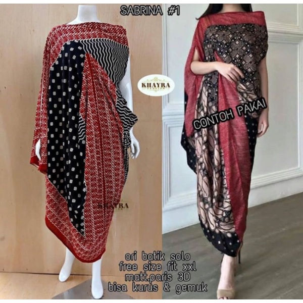Promo Dress Batik Gamis Kaftan Sabrina Limited