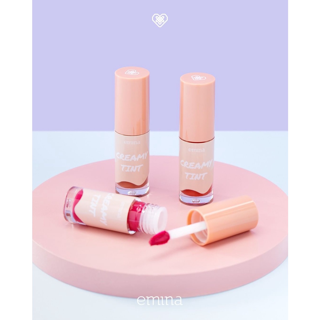 `ღ´ PHINKL `ღ´ ╰☆☆ 𝔢мιℕά ☆☆╮ Emina creamy tint lip lipstick cair cocok untuk remaja warna natural