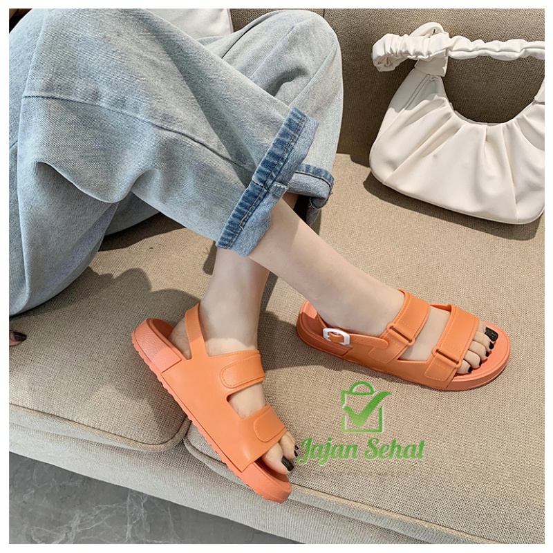 Sandal Wanita Tawana Tali Casual 2021 Sendal Double Strap