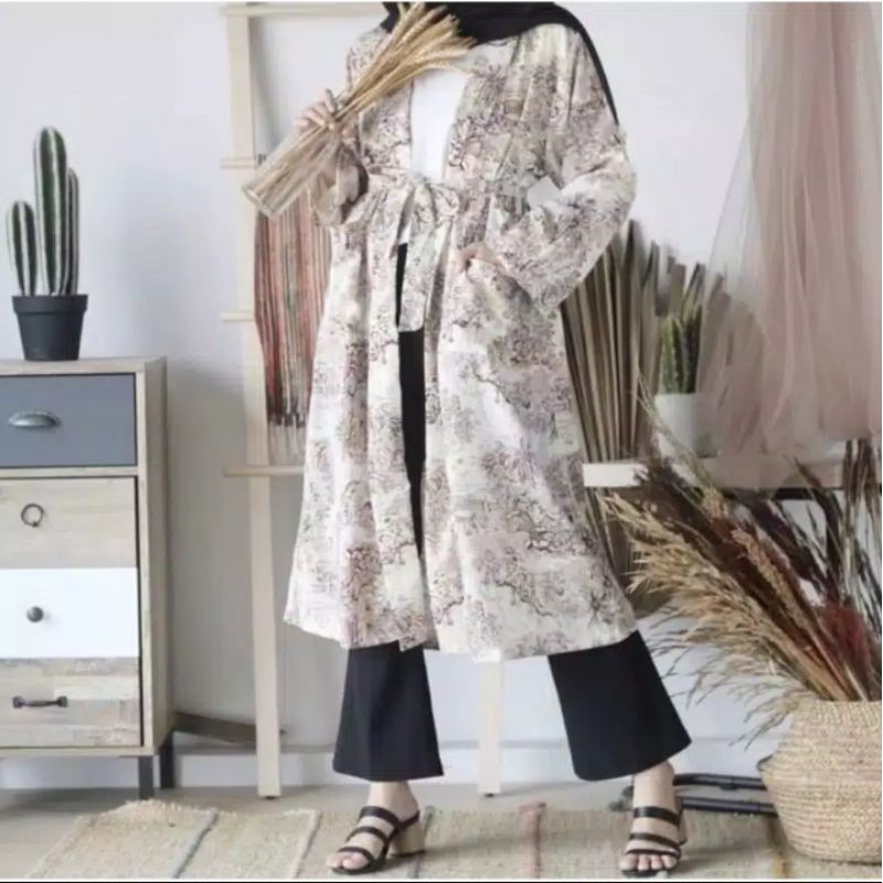 Long Cardi Nuela / Long Cardi Abstrak