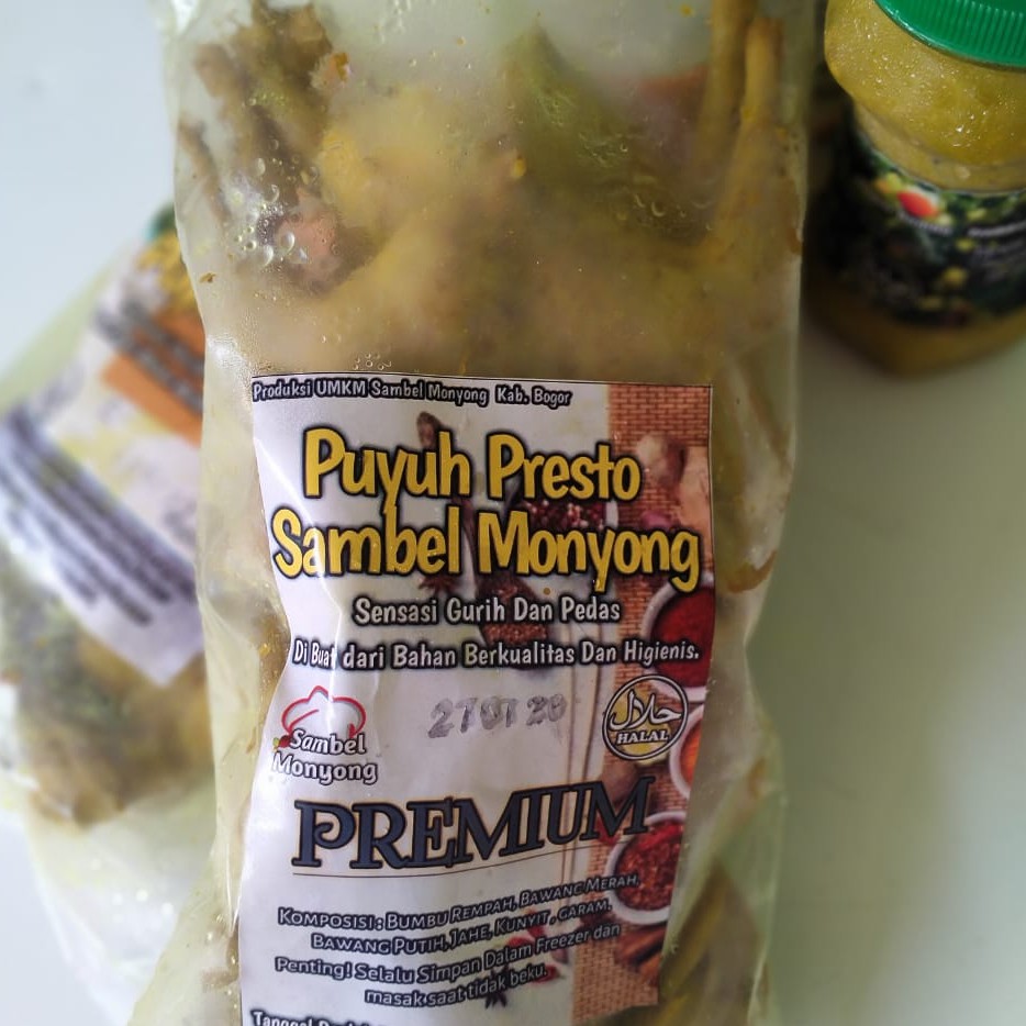 Puyuh Ungkep Malond Isi 5 Ekor / Puyuh Ungkep Presto Sambal Monyong / Frozen Food