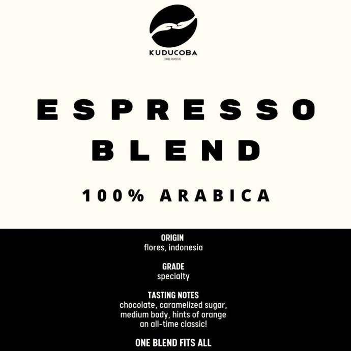 

Kuducoba Espresso Blend - 100% Arabica - Biji Kopi Full Arabica 1kg