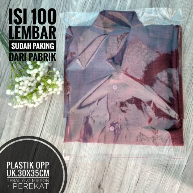 

Plastik OPP baju / OPP 30x35