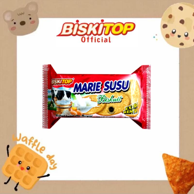 

BISKITOP OFFICIAL - MARIE SUSU (180 Gram) Biskuit Anak Dewasa Rasa Susu Milk Renyah Terbaru