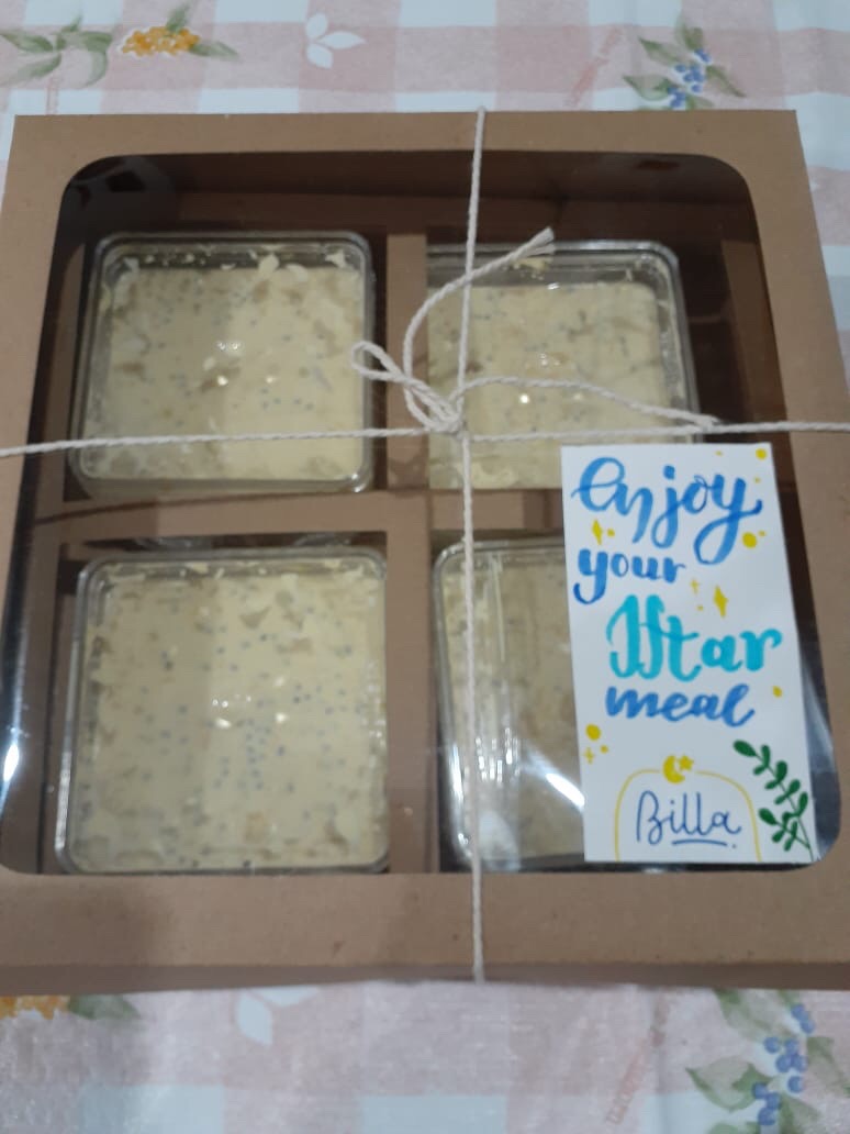 Eceran Kotak Kosong Dessert Box Tiramisu Cup Puding Kotak 9x9x5cm Minimum Beli 4 Kotak