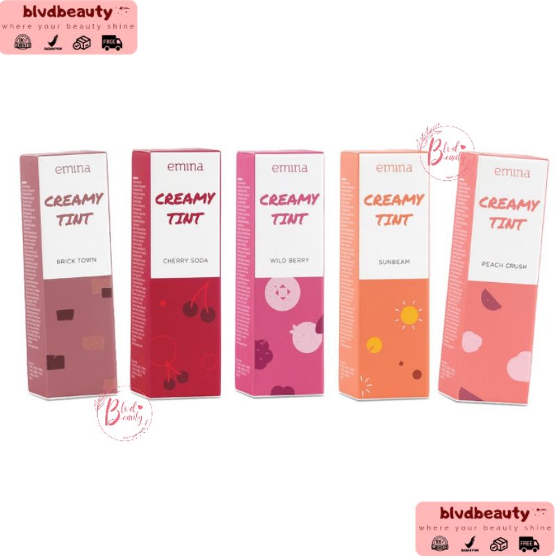 [BPOM] EMINA Creamy Lip Tint / Emina CreamyTint /Emina Lip Creamy Tint