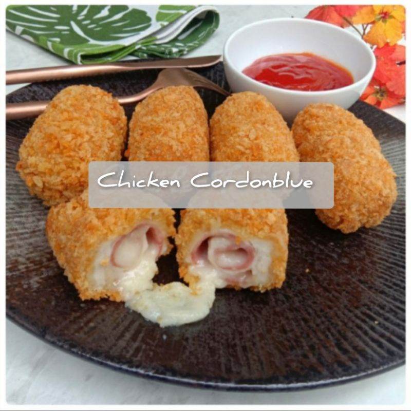 

Chicken Cordonblue / daging ayam fillet smokedbeef cheese mozarella lauk beku instan frozen food bogor