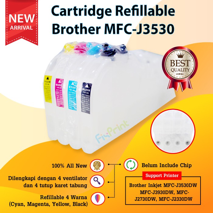 Cartridge Refillable MCISS Printer Brother MFC J3530 DW J3930D J2330DW