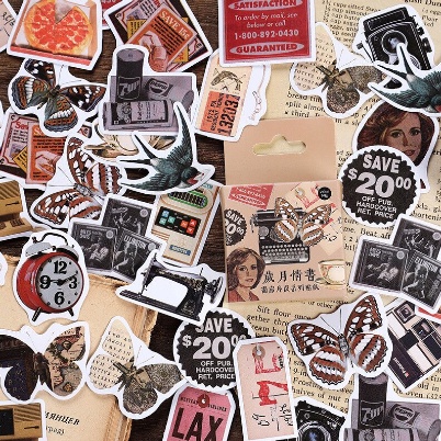 

HI356 Stiker 46pcs Gaya Vintage Stamp Planet Untuk Dekorasi Jurnal