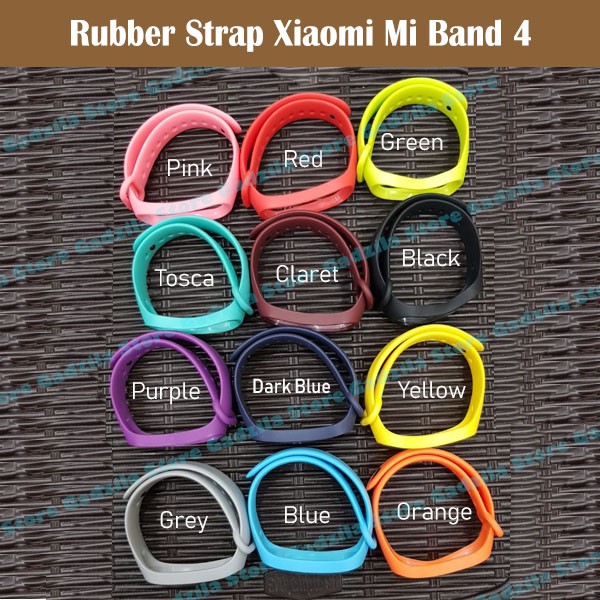 Karet Strap Xiaomi Miband 4 Gelang Silikon Rubber Silicone Mi Band 4