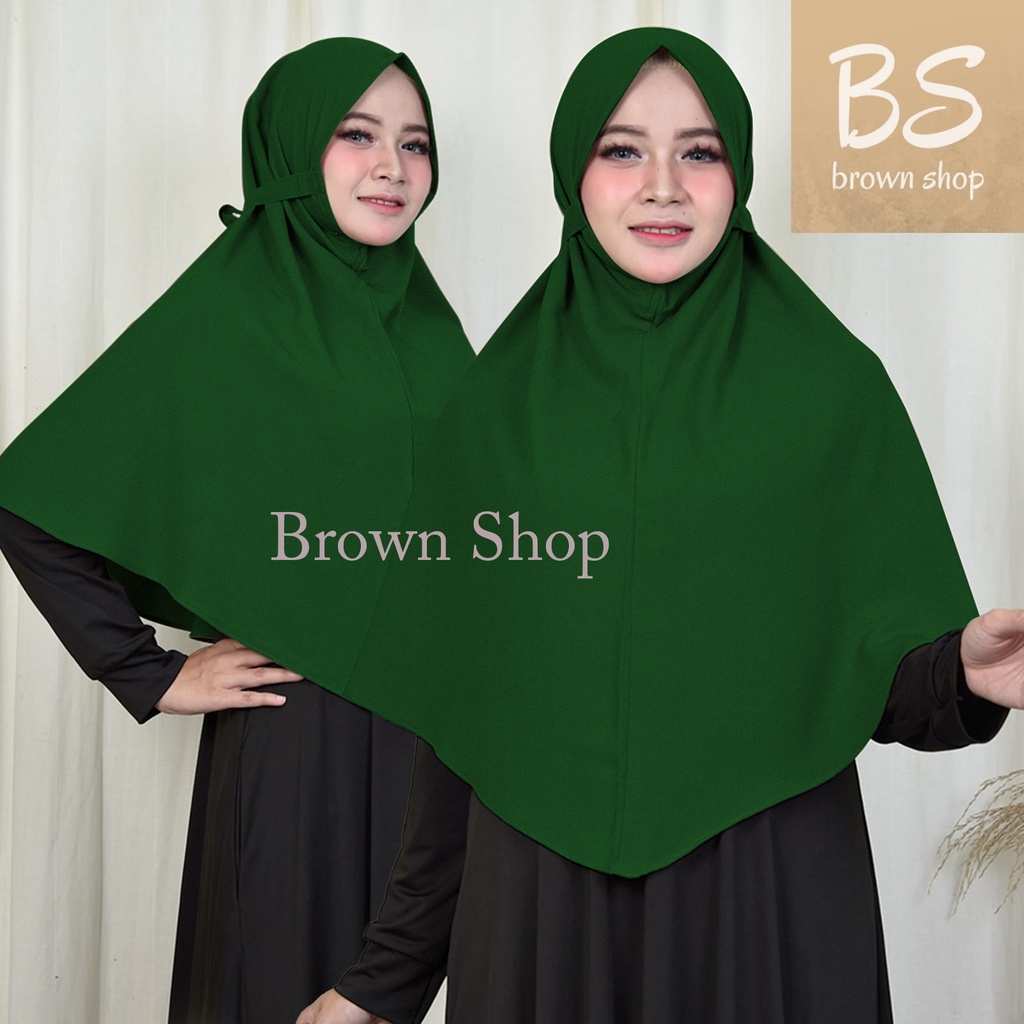kerudung jilbab / hijab khimar bergo maryam siria tali bahan kain wollycrepe mariyam caltri premium 