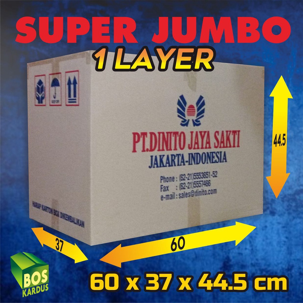 Kardus bekas besar/ kardus packing pindahan/ kardus super besar tebal/ karton box kotak Jumbo  1GHFD-60x37x44.5