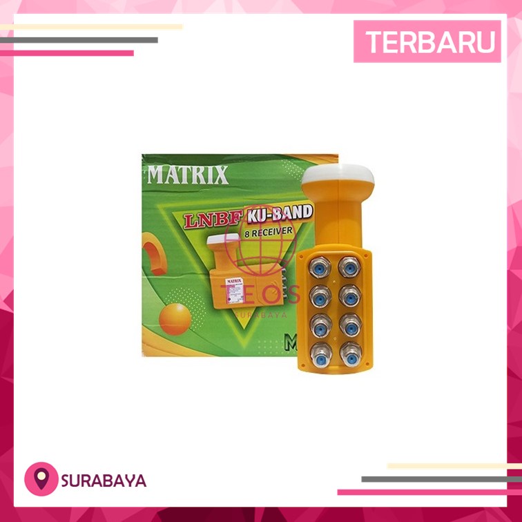 Terbaik Matrix LNB Ku Band Octa Out 1 Satelite 8 Receiver TEOS