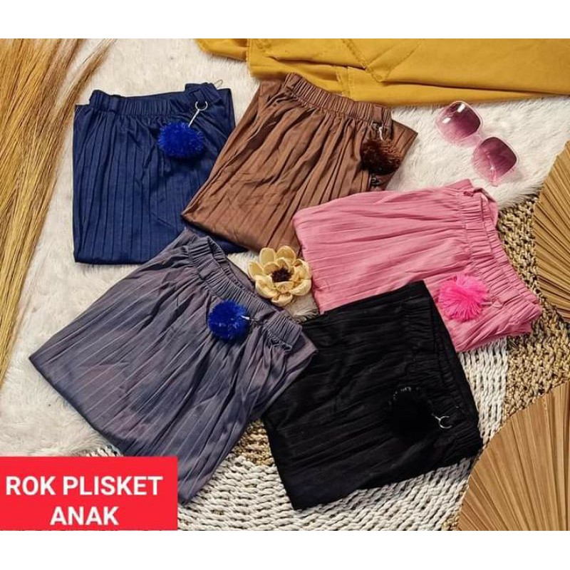 Rok Plisket Anak Premium Import Prada