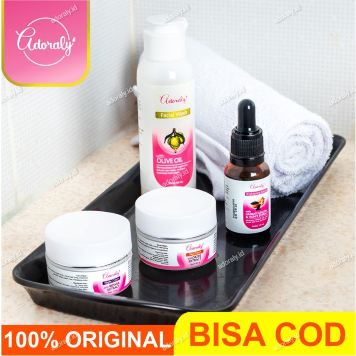 PROMO Adoraly Skincare 1 Paket Wajah Glowing Ori BPOM