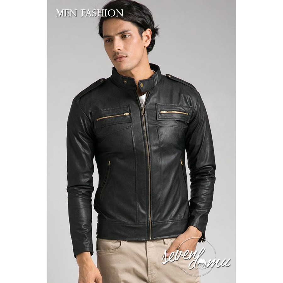 Jaket Kulit VinoG Style Biker Mode