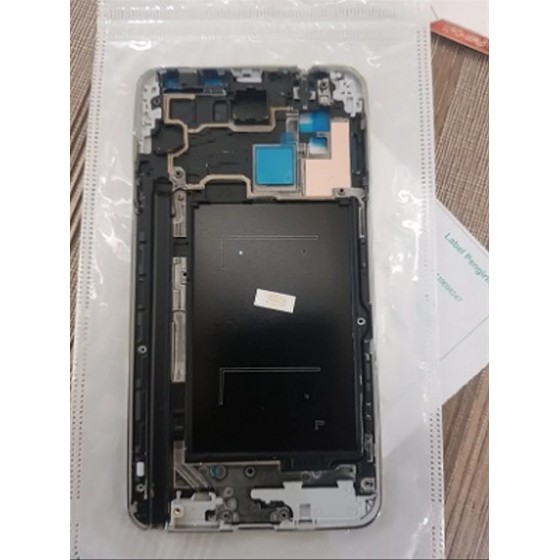 Bezel Plate Frame Samsung Note 3 N900 Silver Original Oem