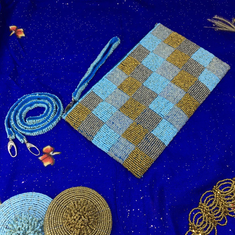 Tas Manik Monte Handmade Khas Bali JUMBO Size (25 x 15 cm: Tali Double)