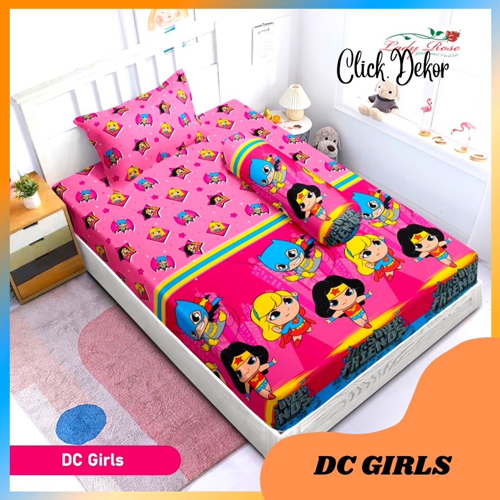 SPREI LADY ROSE SINGLE 120X200 NO 3 DC GIRLS SEPRAI LADYROSE TERBARU SEPREI KARAKTER KARTUN SPERI TE