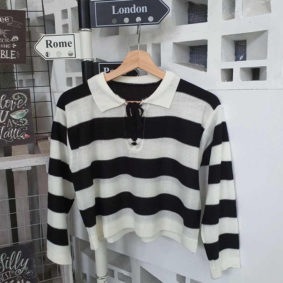 Sweater Outer Rajut Fuji Tali Croopee Terbaru