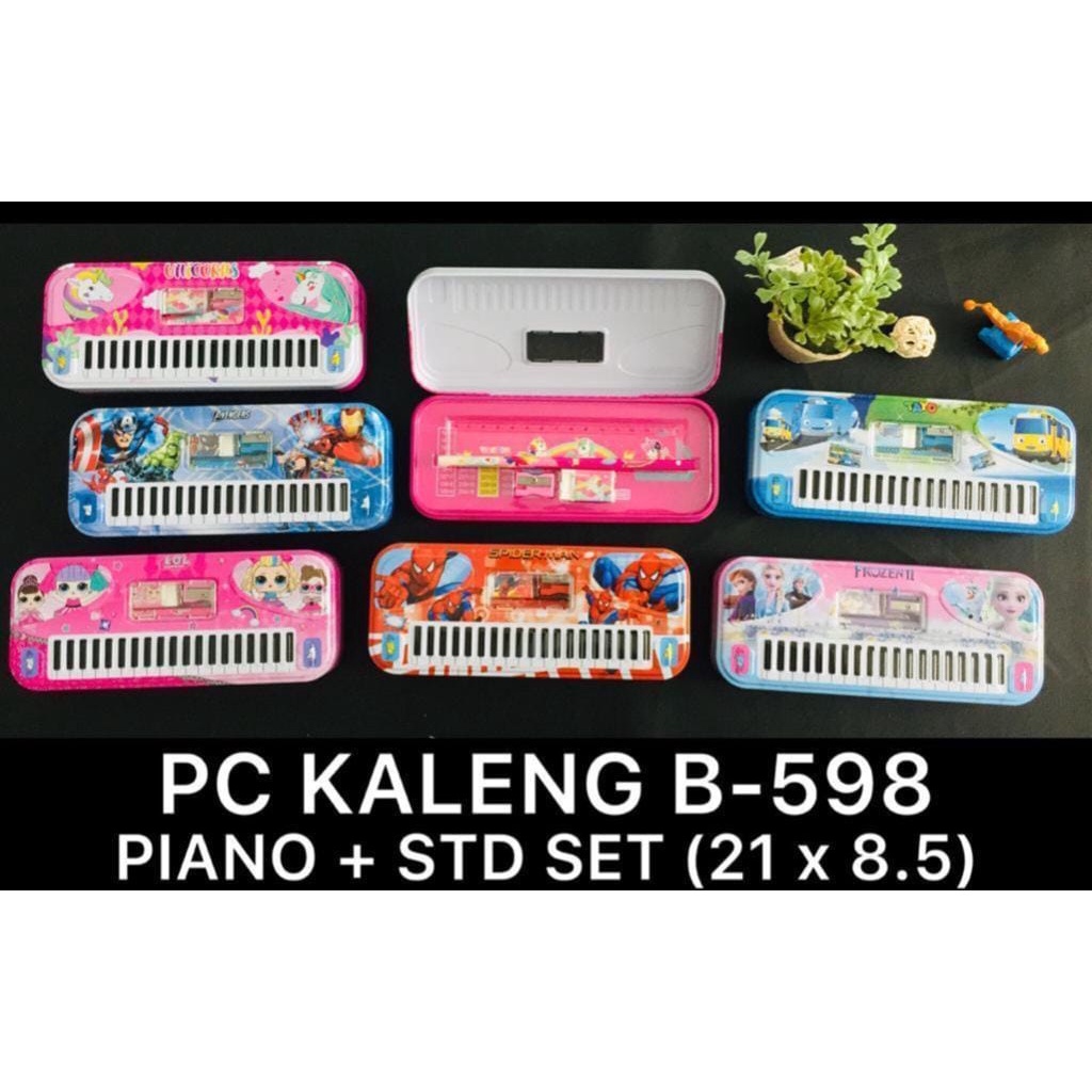 

AS888 - Kotak Pensil Kaleng 2 Susun Plus Isi Model Piano