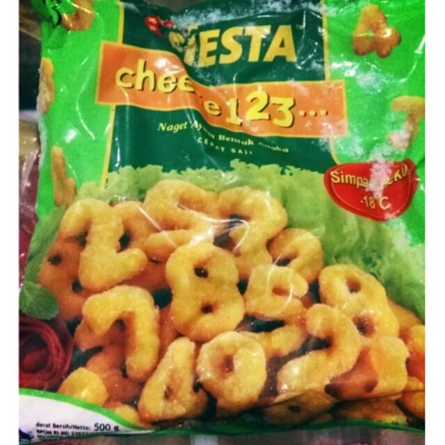 Fiesta nugget ayam bentuk angka/ bentuk huruf/ bentuk dino (tergantung stok)